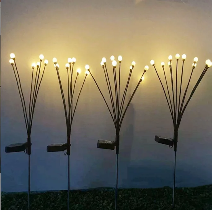 Newish Solar Powered Firefly Light Starburst Firefly Swaying Light Color Changing Rgb For Yard Patio Pathway Decoration