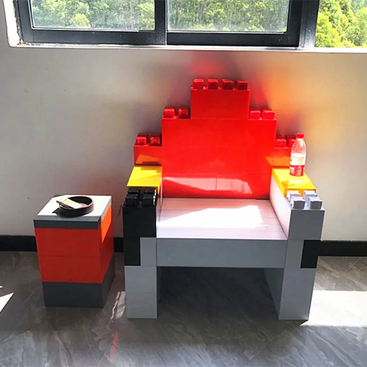 DIY Furniture Compatible Parts Large Plastic Mould Block plastic building blocks for adult