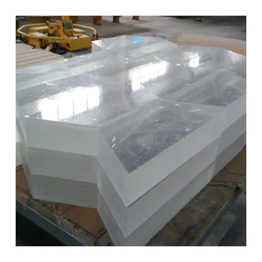 
Super Thick Curved Acrylic Panels, Large PMMA sheet Panel for Swimming Pool Wall 