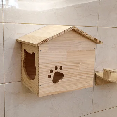 New Design Modern Wood Cat Furniture Cat Tree Climbing Wall Climbing Floating Shelf Wall Mounted Cat Shelves