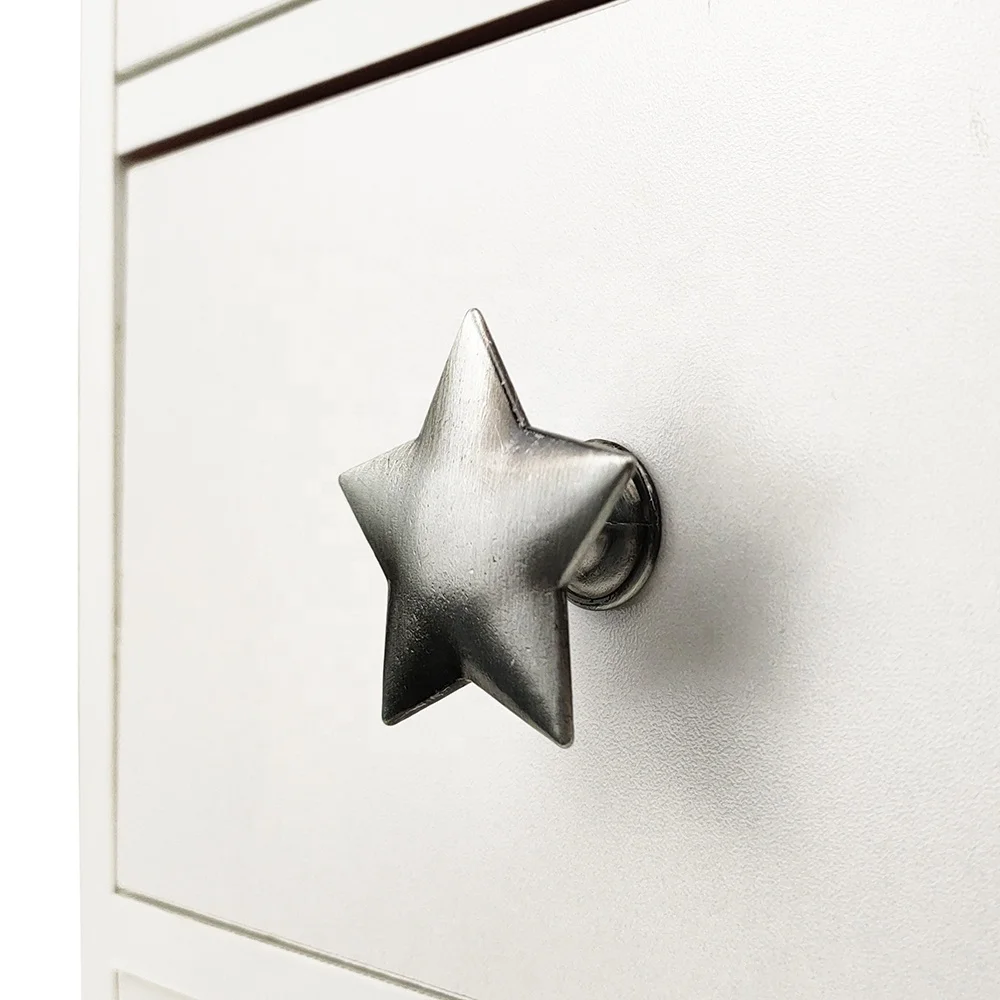 gold star cabinet knobs drawer handle metal Cabinet Drawer furniture handles & knobs