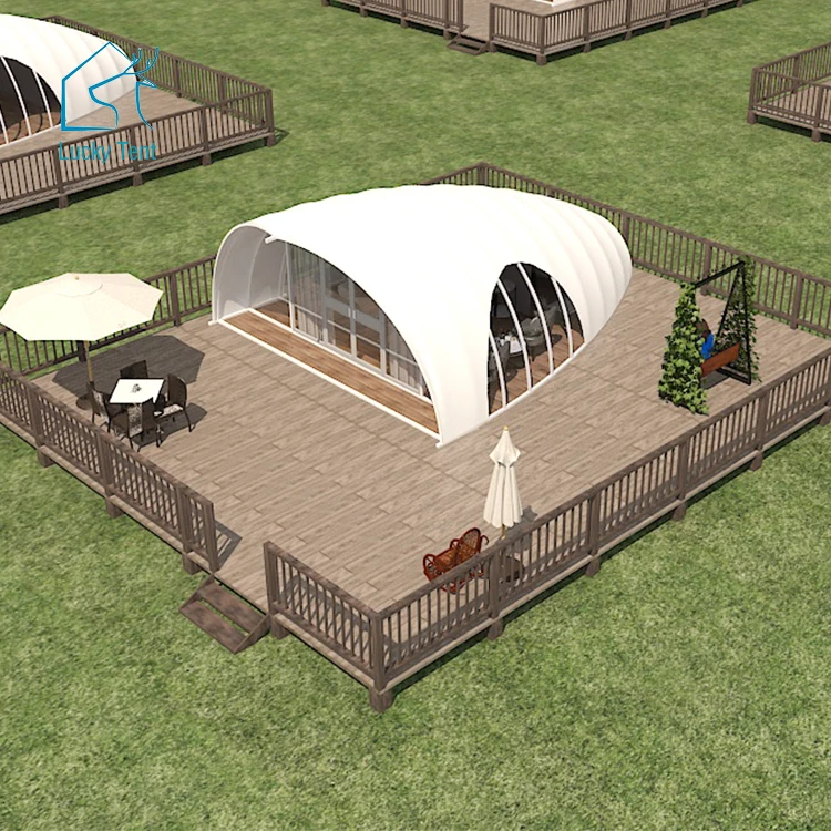 Hot Selling 2-3 People Luxury Shell Glamping Tents Event Dome Hotel Tent House