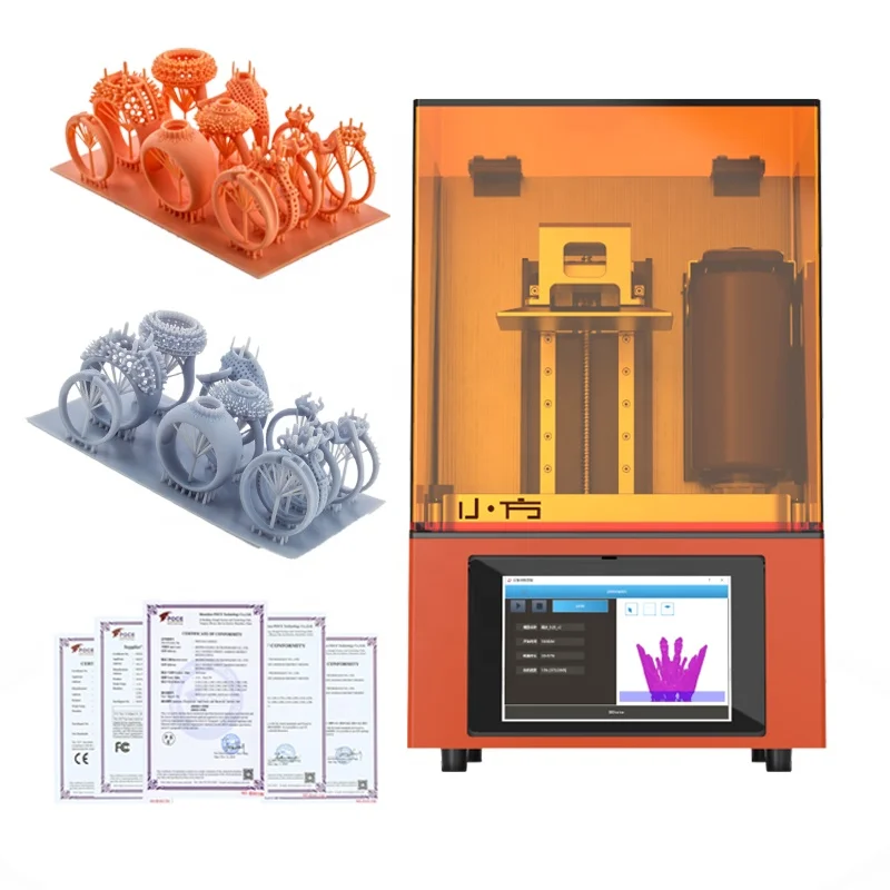 Professional 3d Laser Jewelry Casting Printer Dazzle Dazz 3D Motor,3d Printer Jewelry Design and Manufacturing LCD 120*68*150 Mm