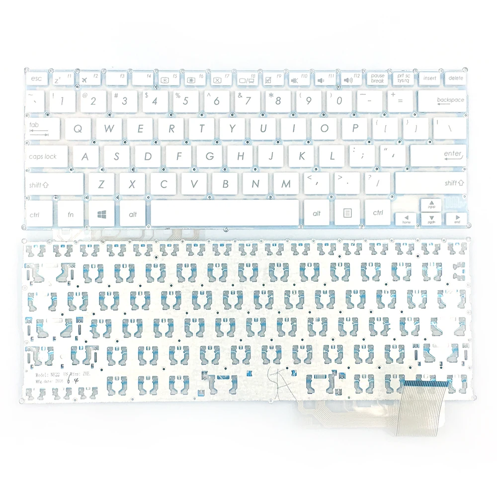 Original Brand White Color Keyboards for ASUS E202 US TP201S TP201SA X205TA X205T 0KNL0-1122US00 AEXK6U00010 Laptop Keyboard