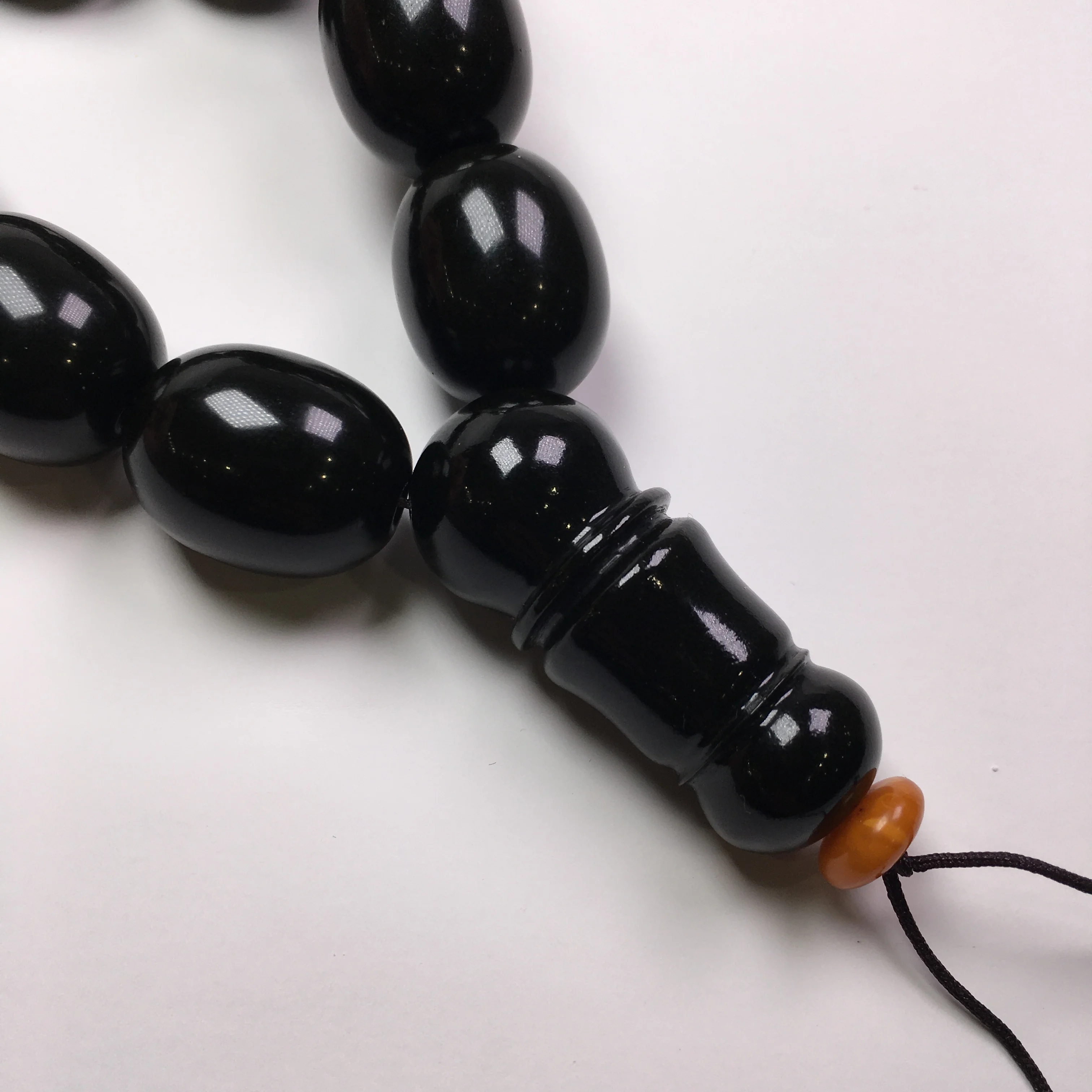 17MM Round jujube shape natural Baltic amber Prayer Beads 33 Rosary Misbaha Muslim Tesbih subha