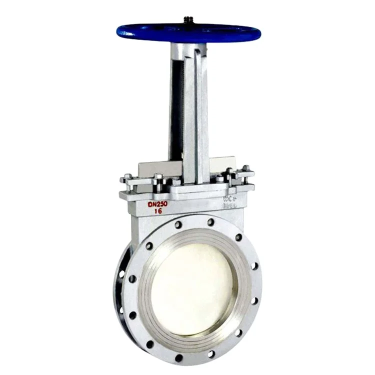 Made in China Standard casting steel ductile iron stainless steel PN10 DN150 DN200 DN300 Slurry Knife Gate Valve