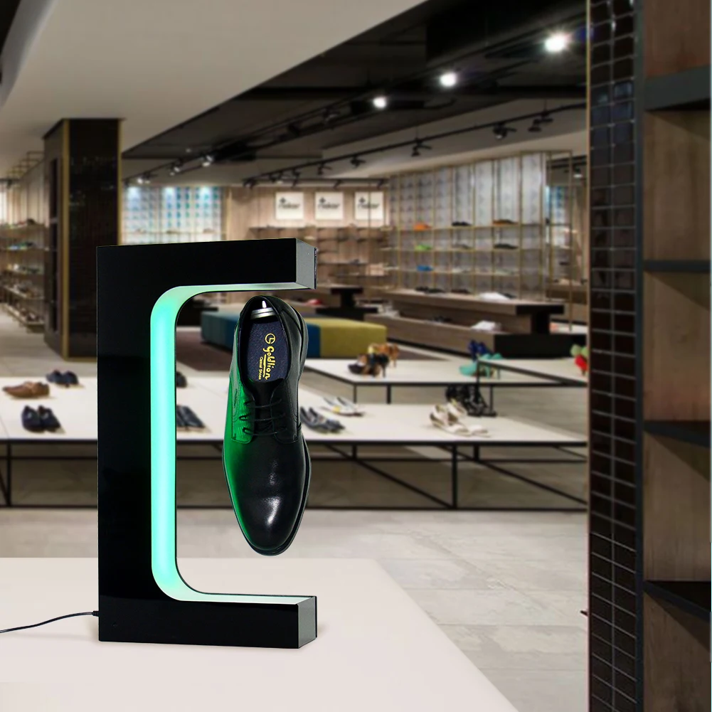 LED Light Sneaker levitating shoe shelf for Storefront Home Decor,Advertising Exhibition Shoe Store Show Display
