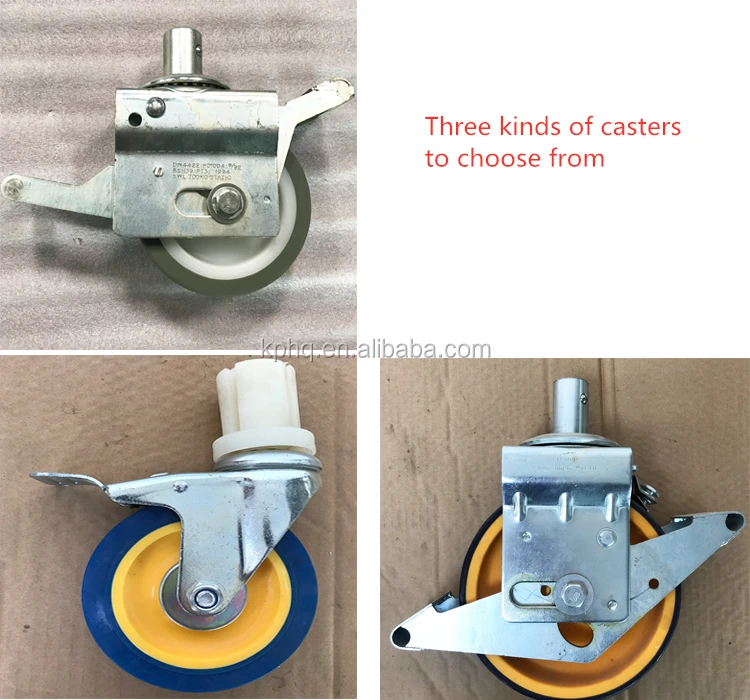 Aerial work platform scaffolding accessories casters / Double brake universal wheel