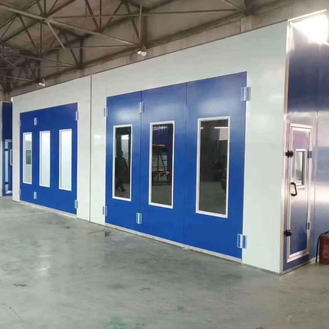 CE approved automatic spray painting booth /spray paint booth indoor/car paint room price
