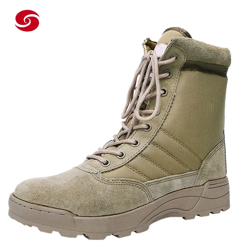 Открытый Тактический Досуг боевой пустынный коровий замшевый кожаный ботинок