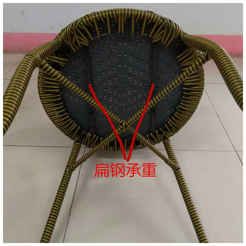 Простой ротанговый стул для гостиной, чайный столик, круглый стол для отдыха, уличный ротанговый стул, комплект из трех предметов