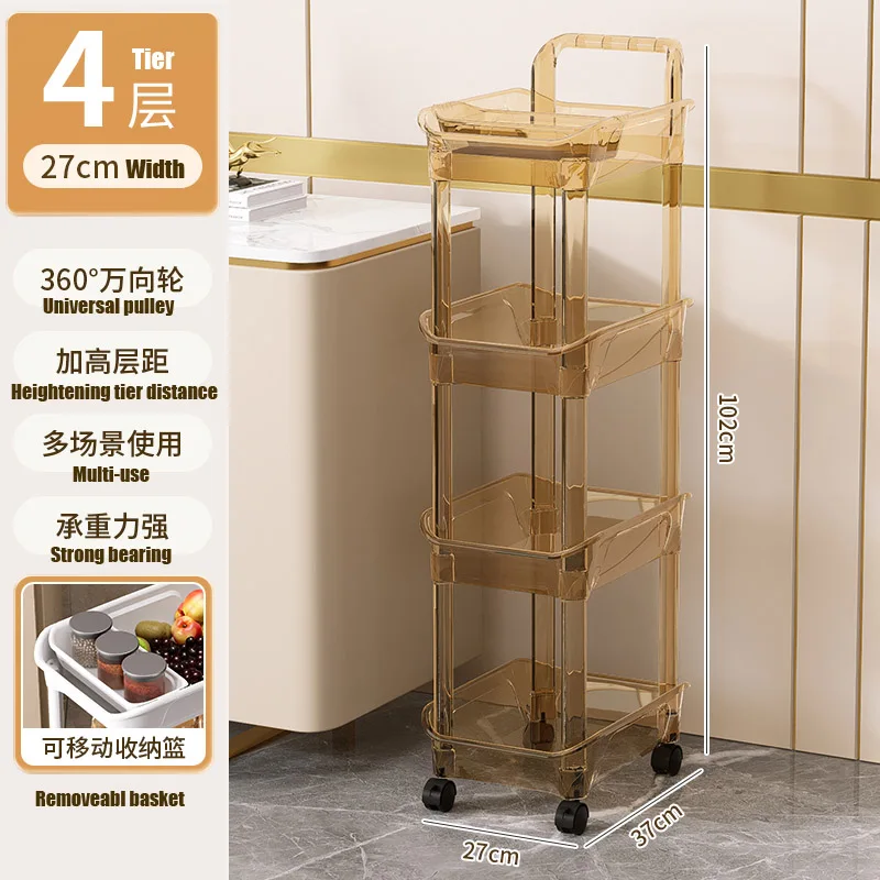 Kitchen Storage holders Multiple Layers Movable Racks Storage Cart Multi-purpose Trolley Home Use Kitchen Storage Cart