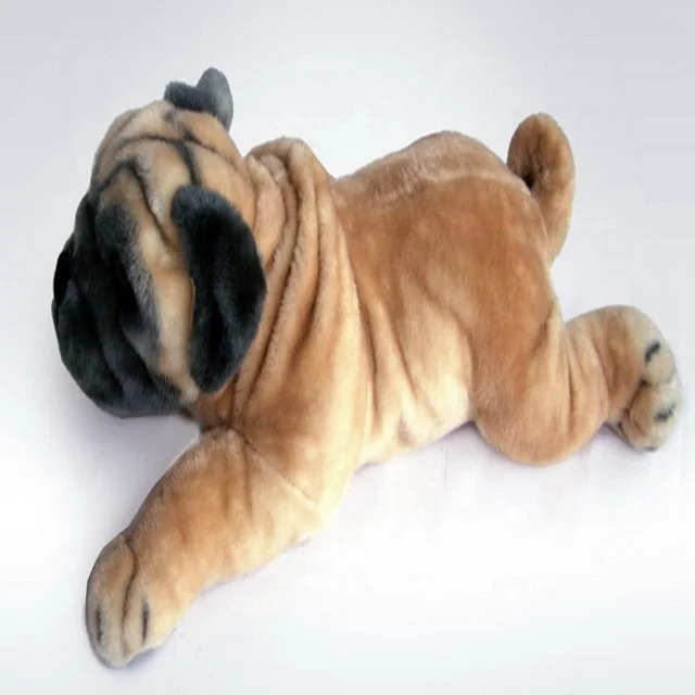 stuffed side-lying labrador dog plush toy  realistic plush dog stuffed animal toy