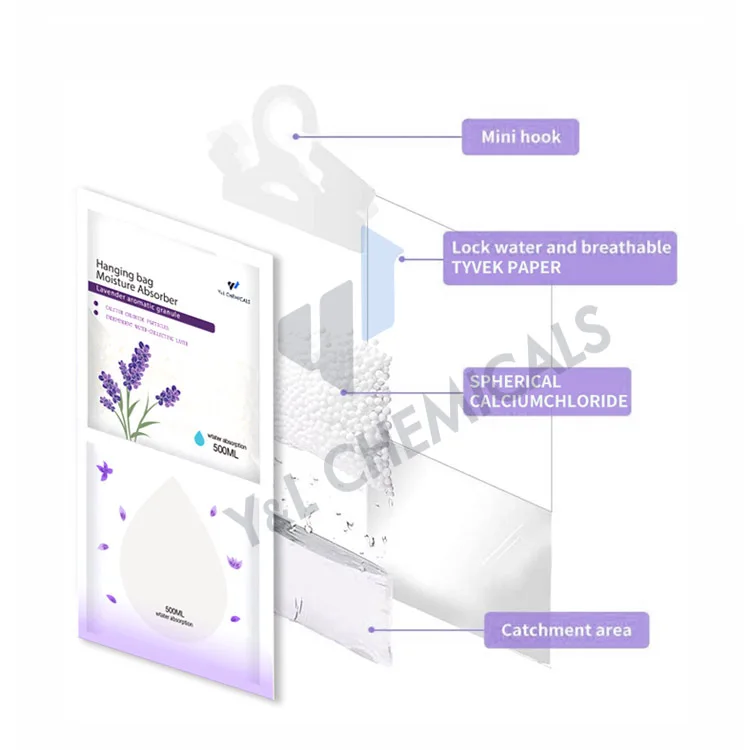 Moisture Absorbing hanging Bag Dehumidifier home Bags Packaging For Cabinet Closet Home
