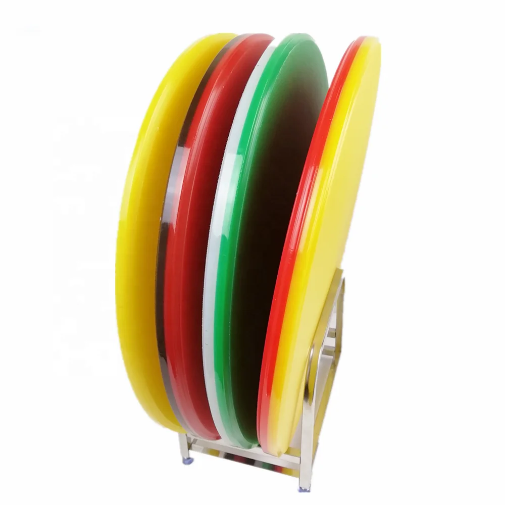 ZSPE круглая пицца хлеб сыр мясо фрукты овощи Полиэтилен HDPE разделочная кухонная доска Пластиковые Разделочные доски
