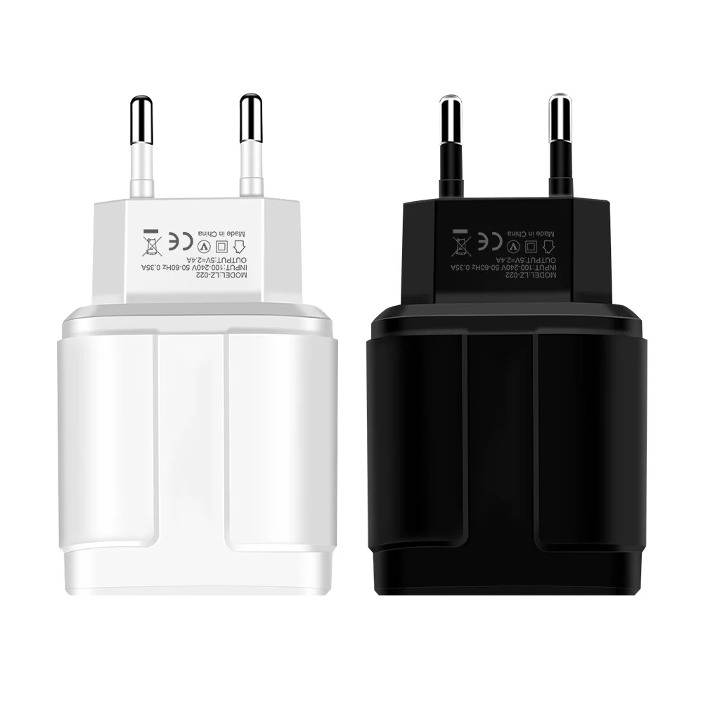 2.4A зарядки Универсальный USB быстрая зарядка usb-зарядка европейского и американского штепсельной вилки стены USB зарядное устройство адаптер для iPhone Xiaomi Huawei