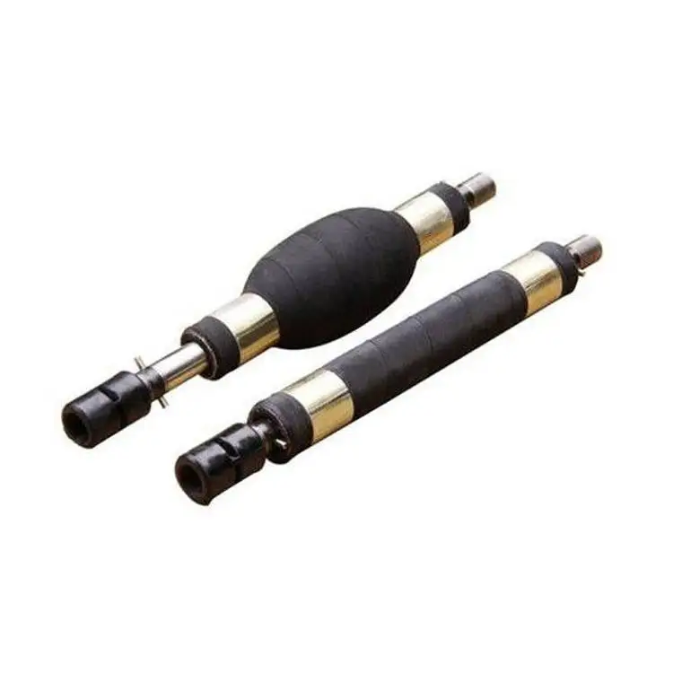 Rubber grouting inflatable injection packer for mine