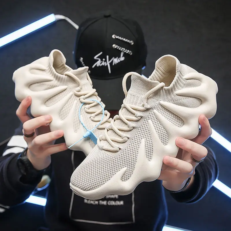 Dropshipping flying knit Volcano Bottoms yeezy 450 cloud black man sport shoe jogging walking running tennis shoes