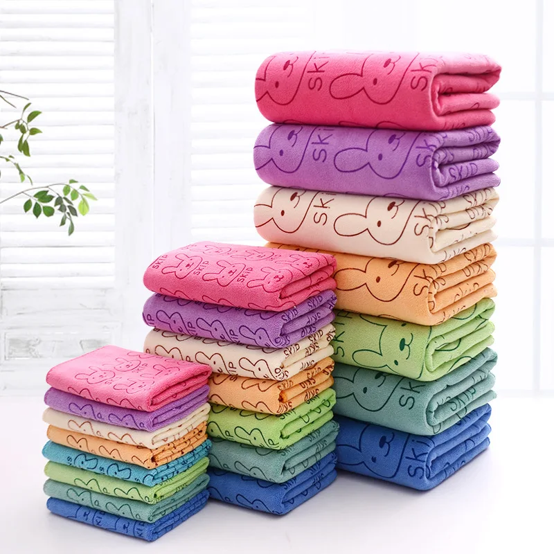 Оптовая Продажа с фабрики, универсальные наборы банных полотенец для детей из микрофибры