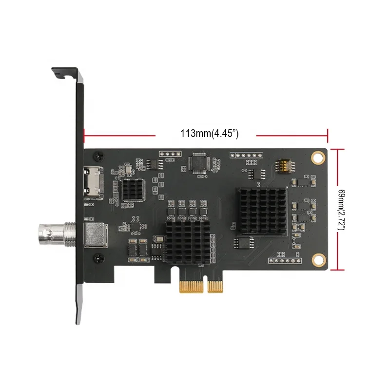 1080P60Hz SDI HDMI Input 4K PCIe Capture Card for Lcd Screen High Precision Medical Acquisition Imaging