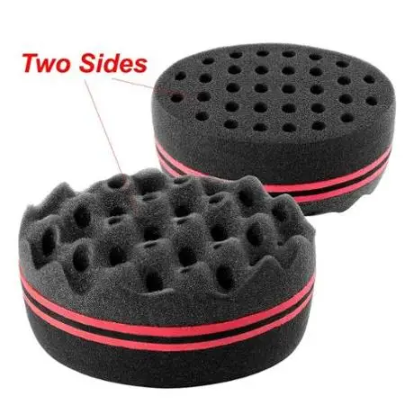 Factory Price Two-sided Barber Men Magic Hair Curl Twist Sponge