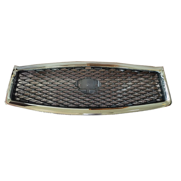Gmax Changzhou Car Parts With Camera Hole Gray Inside Chromed Frame Car Front Bumpers Grill Grille For INFINITI Q50 2014-2017