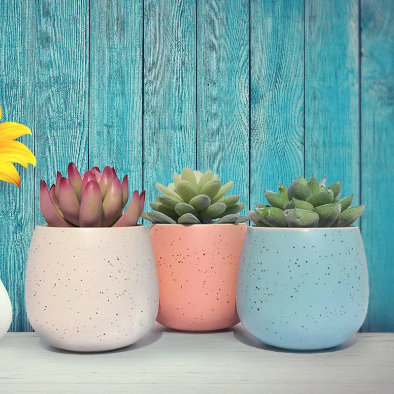 Home Decorative Mini Table Planter Ceramic Succulent Pots For Plants