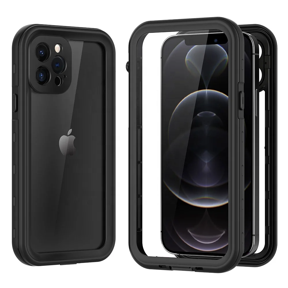
Shellbox Retail Package Eco-Friendly IP68 Certificated Real Waterproof Shockproof Designers Cell Phone Cases For Iphone 12 Pro 