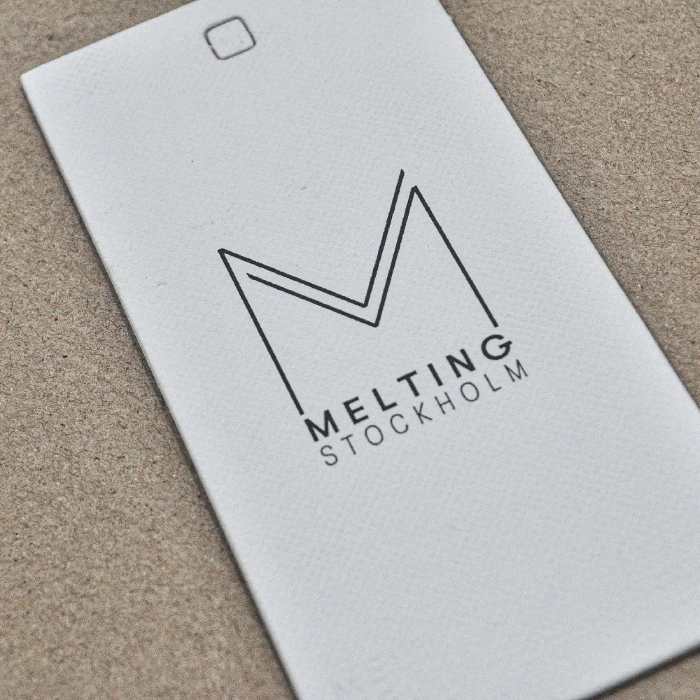 custom tags logo tag emboss hang tag custom hangtag  with string  for clothing hangtags