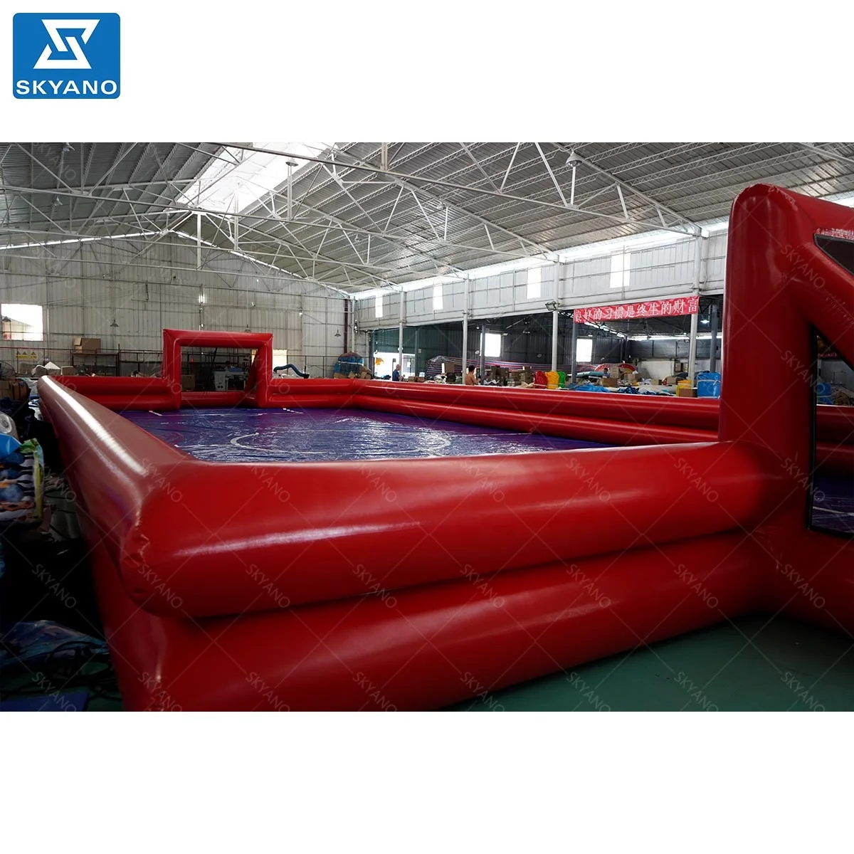 Large Inflatable Soap Soccer Playground Football Field