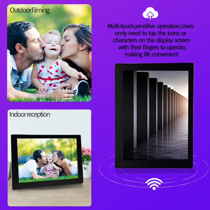 Factory wholesale digital photo frame 12 Inch smart digital picture frame wifi