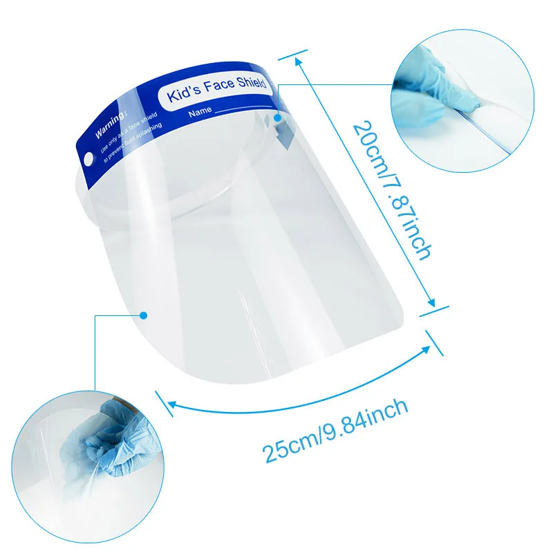 
Anti-splash dust-proof outdoor protective Clear Faceshield 