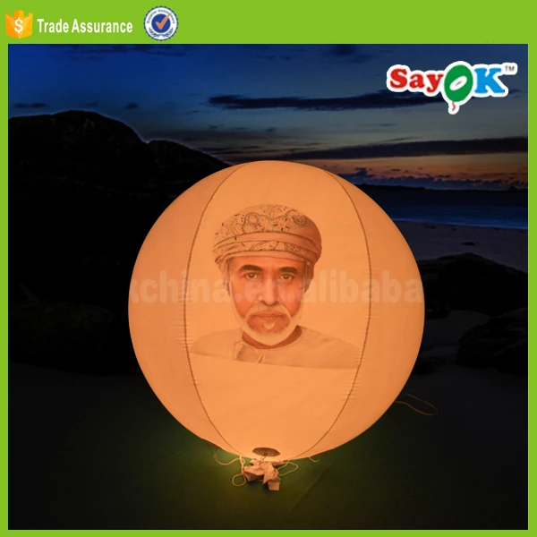 Big Size Flying Helium Balloon Advertising PVC Led Helium Balloons