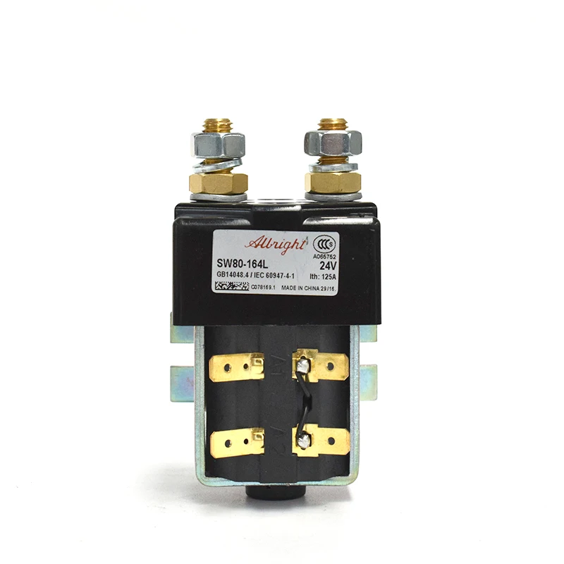 24V Albright electrical contactor SW80-164L with bracket and big contact for Linde forklift truck partAlbright SW80-164L