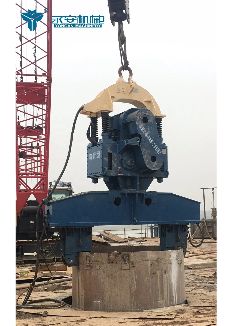 
DZJ135 Good Performance Electric Vibrating Hammer Pile Hammer Pile driver 