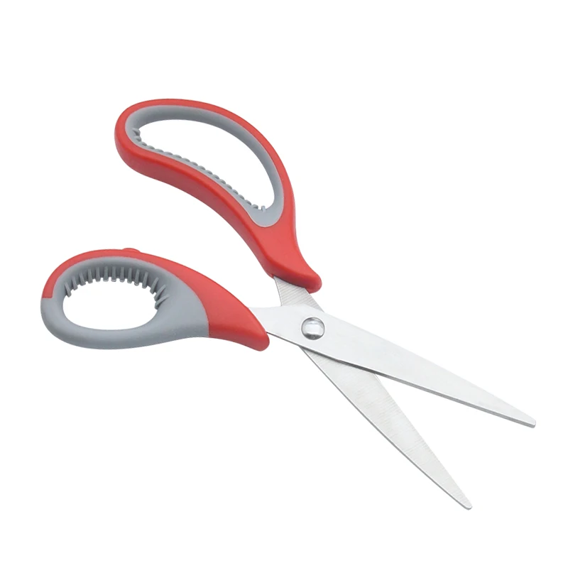 Industrial-Grade Premium Soft Comfort-Grip Office Scissors Stainless Steel Sharp Fabric Shear with Smooth Edge Customizable OEM