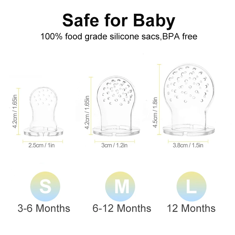 Retractable Kids Juice Teething Nipple Infant Soft Fruit Fresh Food Grade Feeding BPA Free Silicone Fruits Babies Pacifier