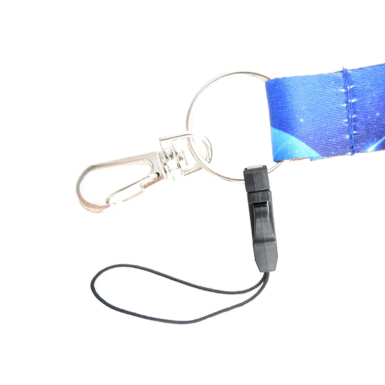 
Promotion polyester custom naruto id card holder lanyard with phone holder 