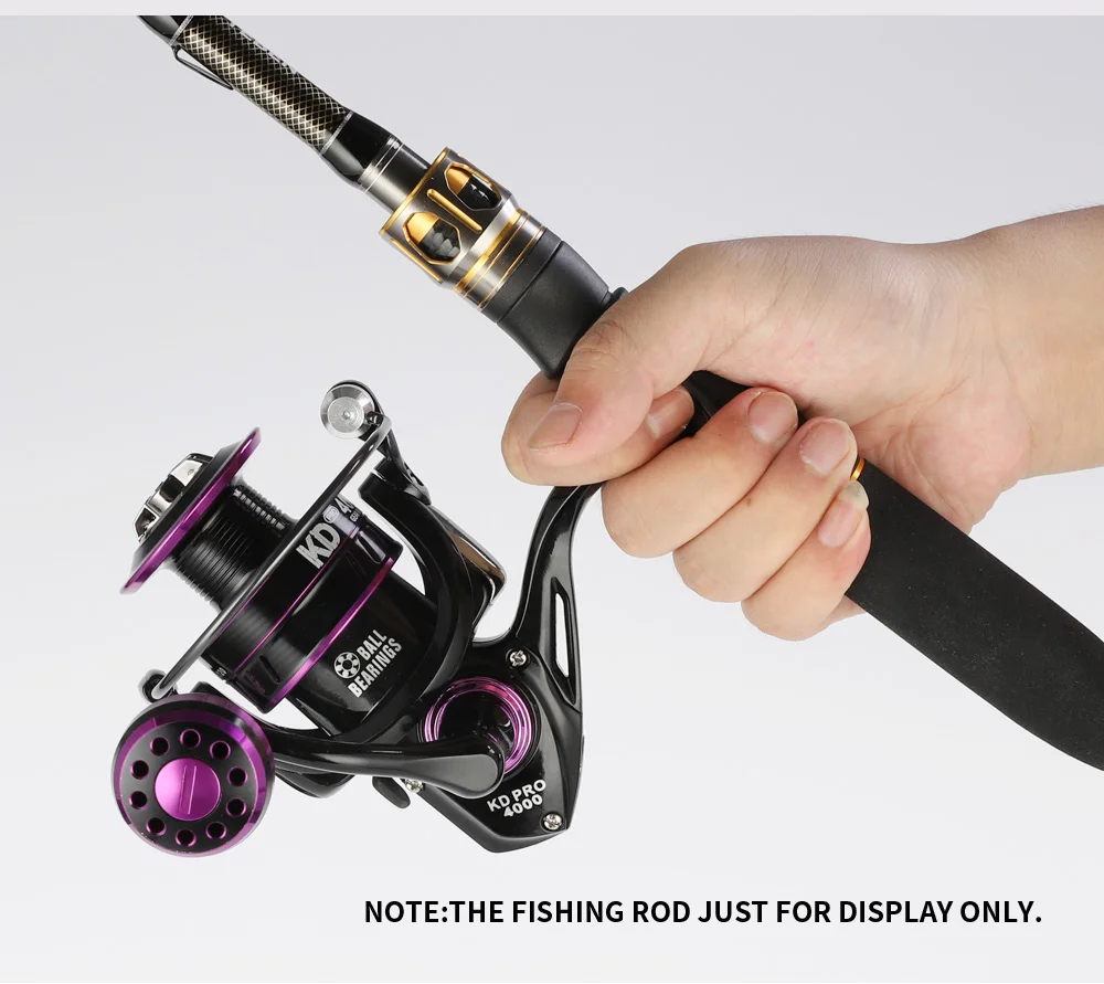 JETSHARK Max Drag 10KG Cheap Metal Fishing Reel 1 Ball Bearings5.0:1 4.7:1 Gear KD1000-6000 Spinning Reel