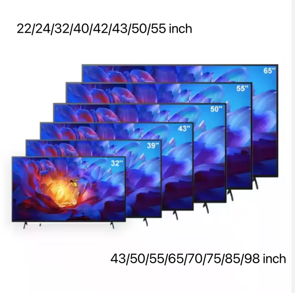 22 24 26 28 32 40 42 43 50 55 inch OEM DC 12V Smart TV Screen 1080p HD FHD UHD 2K 4K Television android WIFI smart Led TV