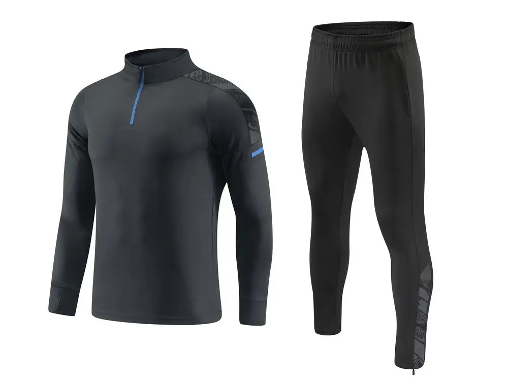 Football Coat Soccer Wear Long Sleeved Soccer Club Men Training Jersey Jacket Madrid Football Tracksuit