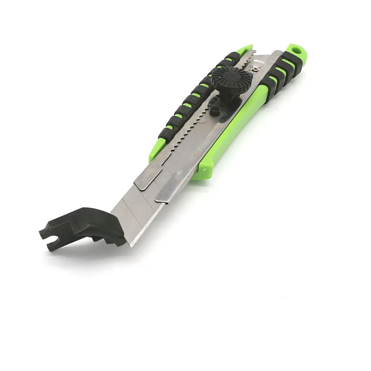 
Auto lock 18mm retractable utility knife soft rubber handle utility knife 