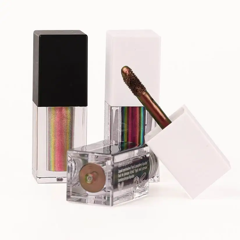 Luxury Cosmetic Private Label Cream Red Cameleon Eyeshadow High Pigment Private Lable Glow In Dark Glitter Gel Eyeshadow