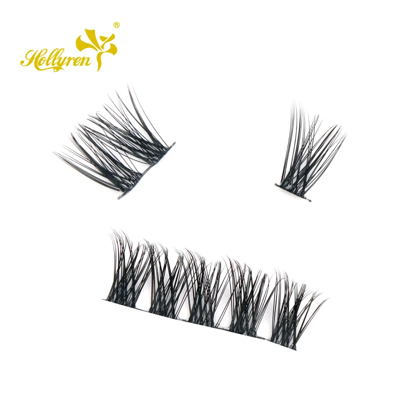 Оптовая продажа, сегментированные ресницы в домашних условиях, самонастраивающиеся сверхтонкие ленты, нарезка «сделай сам», искусственные норковые ресницы для наращивания