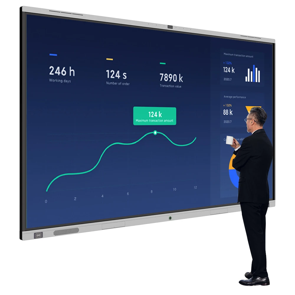 100/110inch big screen lcd touch  interactive whiteboard ODM/OEM portable interactive whiteboard device