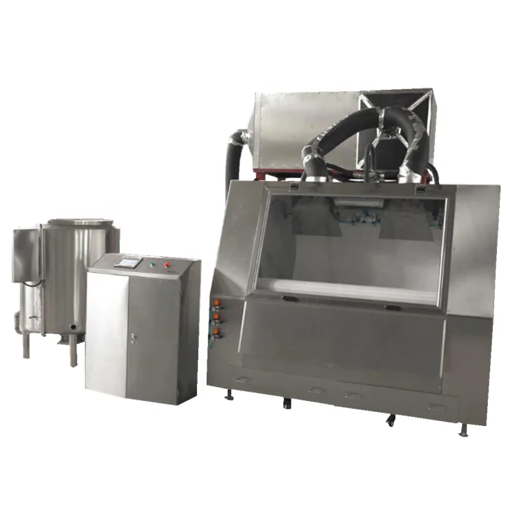 dry grape peanut almond Chocolate belt coater coating machine