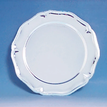 Engraved Presentation Tray Platter Plate Silver Round Lipped Trophy Award Presentation Tray Awards