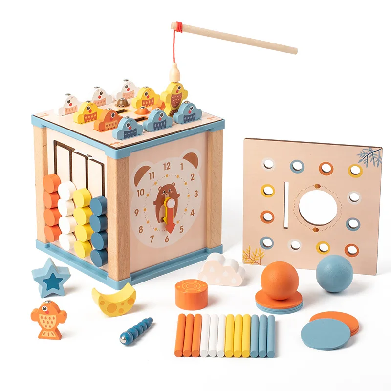 New Design Montessori Early Education Fishing Matching Wooden Toys Multi-Functional Intelligence Box Age 5-7 Years Made PC ABS