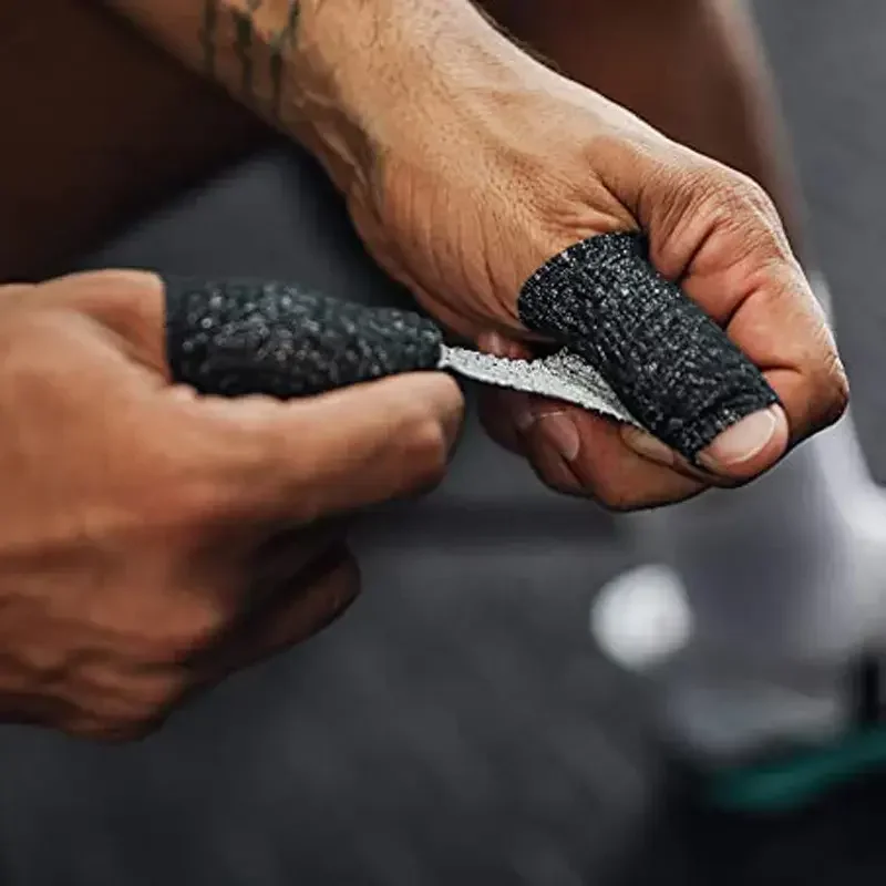 2024 Athmedic Sport Non-Wove Cohesive Tape Light Stretch Thumb Tape For Hook Grips Weightlifting Thumb Tape