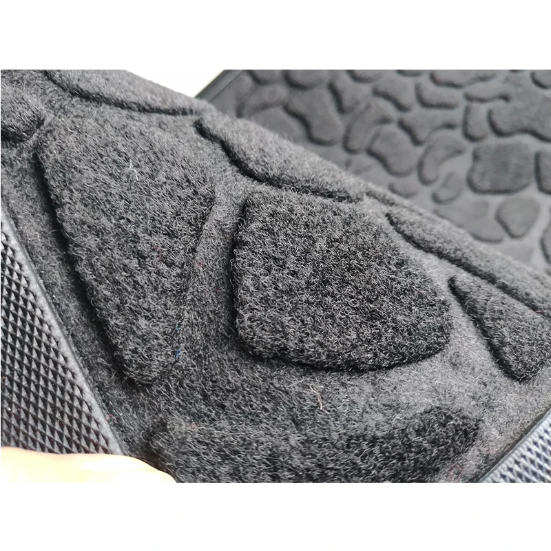 velour rubber door mat anti-slip comfortable dedust doormat